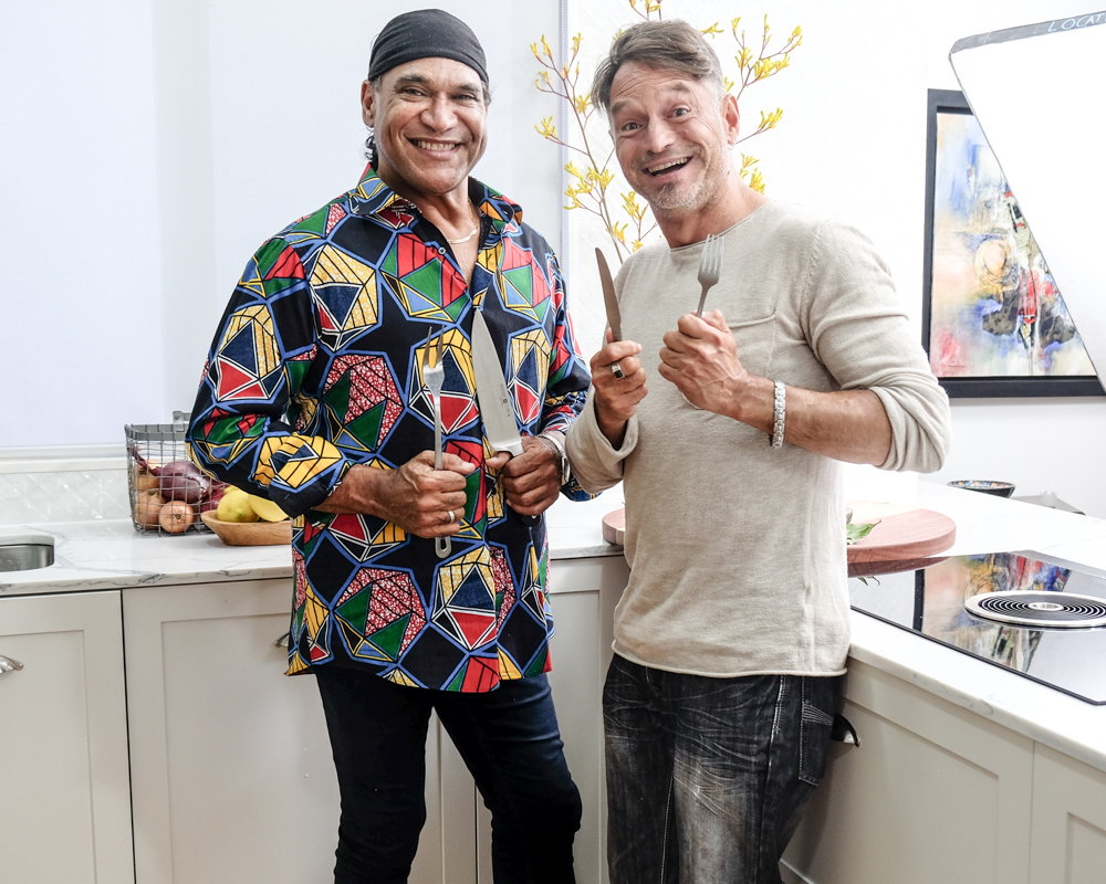 Derek Nannup and Mark Olive in On Country Kitchen Season 2